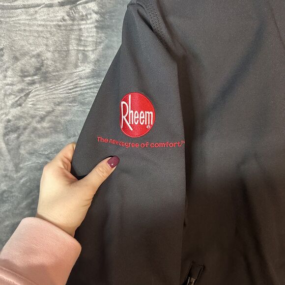 Carhartt Men's Relaxed Fit Rain Defender 0J2199-M Black Medium LOGOS - Picture 5 of 6